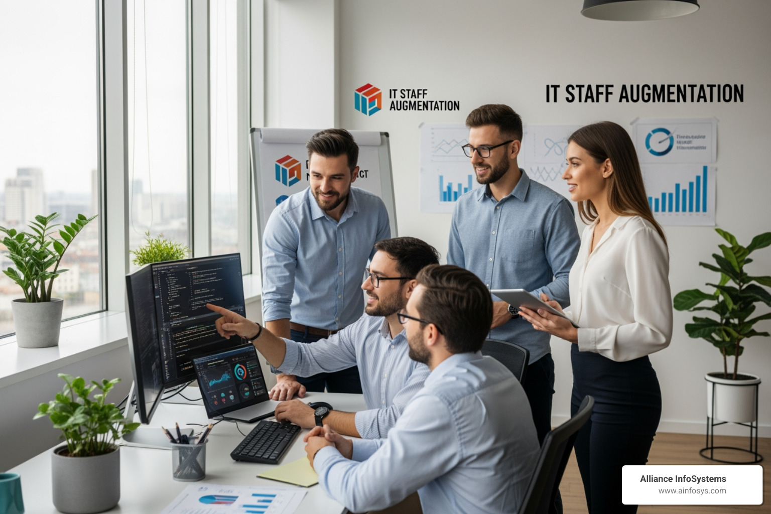 Graph showing cost savings from IT staff augmentation - it staff augmentation Graph showing cost savings from IT staff augmentation - it staff augmentation