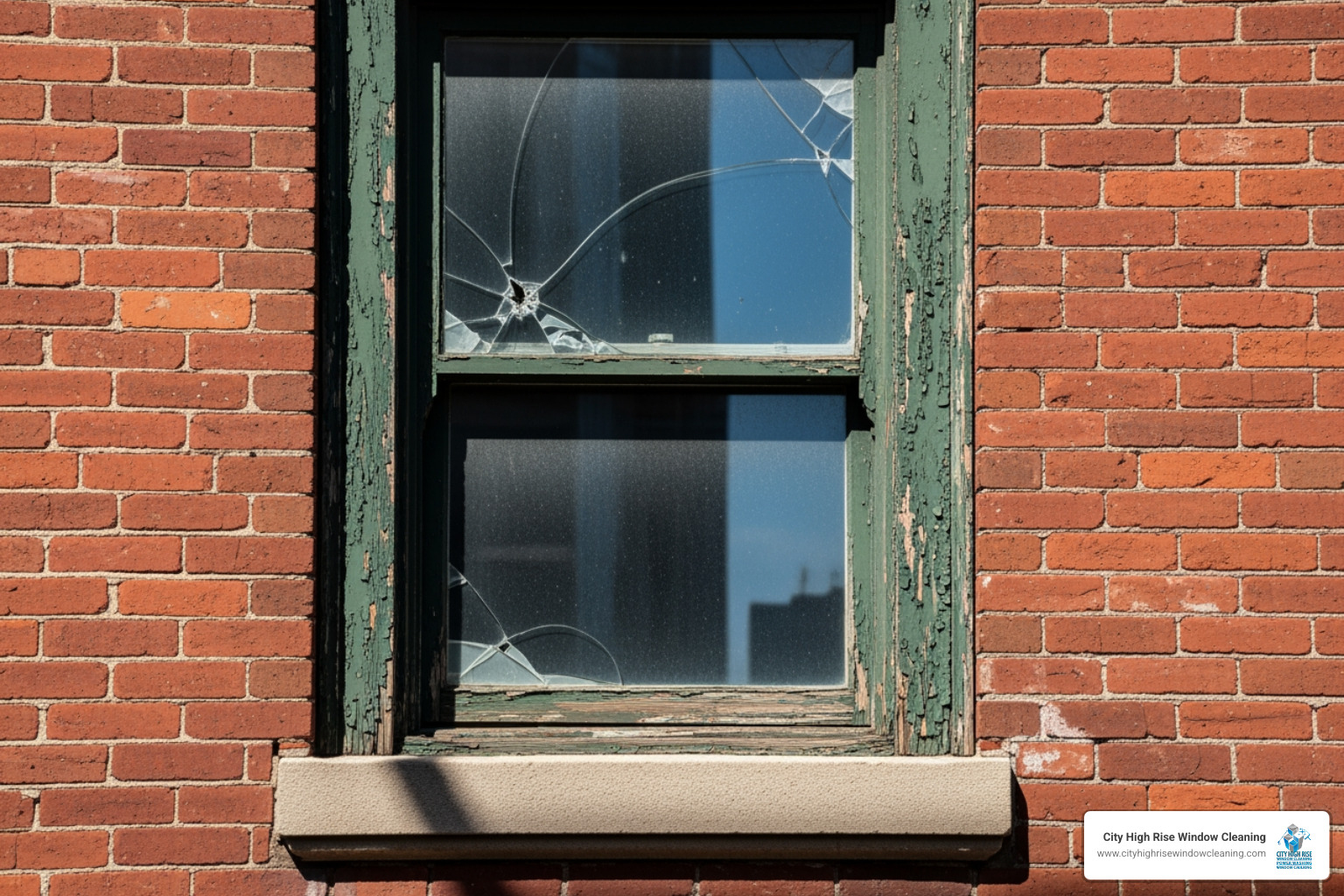 Weathered timber window with peeling paint and cracked putty in NYC - timber window restoration Weathered timber window with peeling paint and cracked putty in NYC - timber window restoration