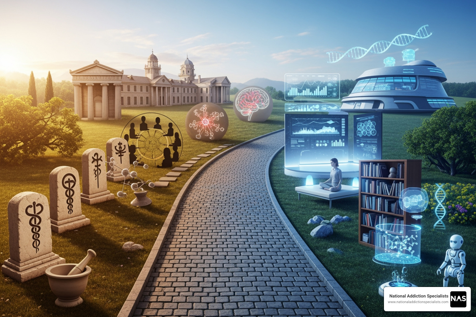 timeline showing the evolution of addiction treatment - expert addiction treatment