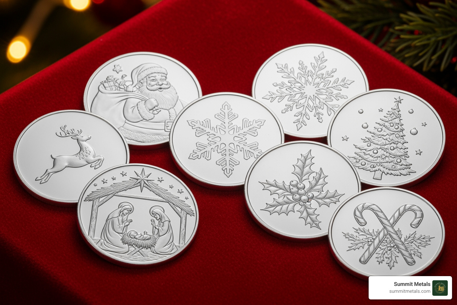 Christmas silver round designs - 2026 christmas silver rounds