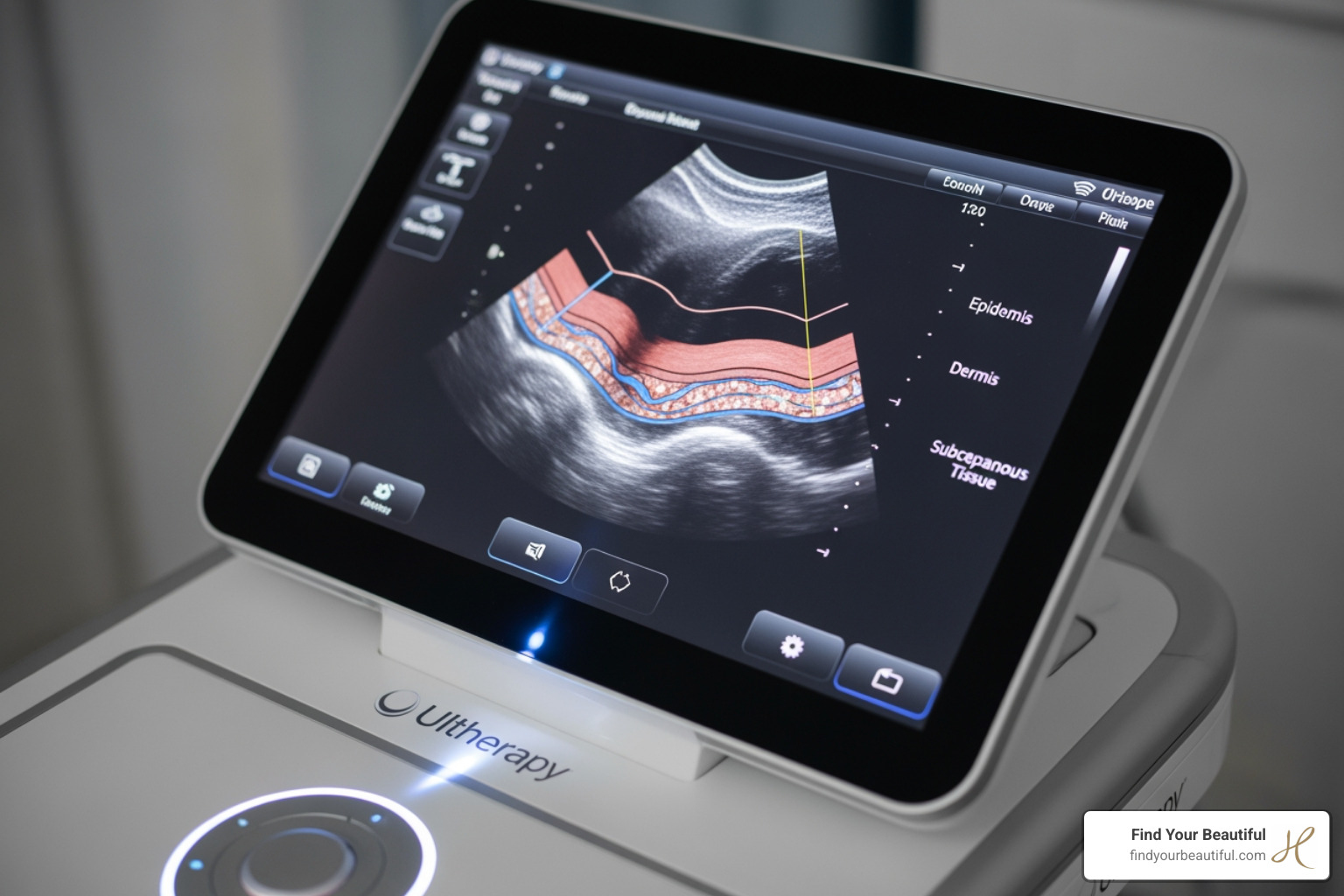 Ultherapy device showing ultrasound imaging - morpheus8 vs ultherapy