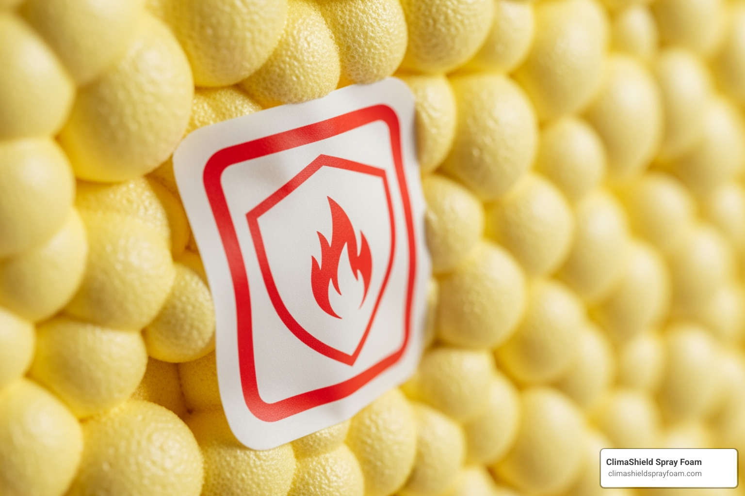 a fire test label (e.g., ASTM E84 rating) on a spray foam insulation product - fire retardant insulation a fire test label (e.g., ASTM E84 rating) on a spray foam insulation product - fire retardant insulation