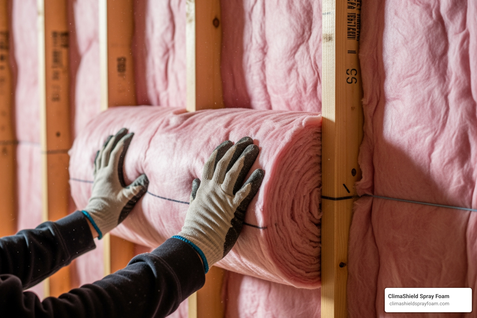 fiberglass insulation being installed between wall studs - best insulation for home fiberglass insulation being installed between wall studs - best insulation for home