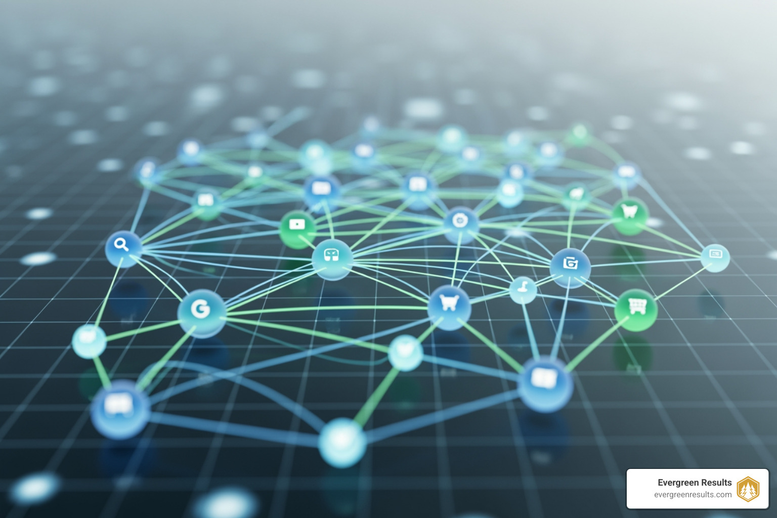 network diagram showing links between websites - add seo to website