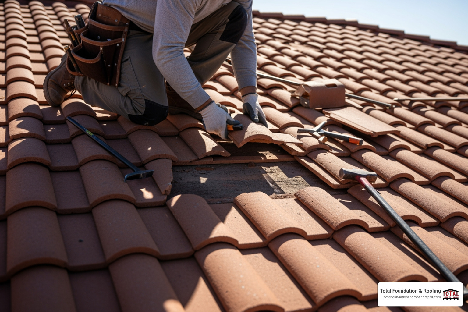 roofer replacing cracked Spanish tile - spanish tile roof repair cost roofer replacing cracked Spanish tile - spanish tile roof repair cost