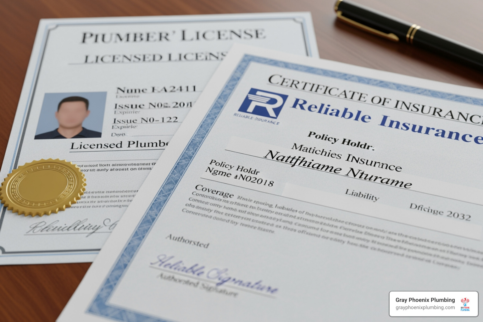 plumber's license and insurance certificate - plumber littleton colorado