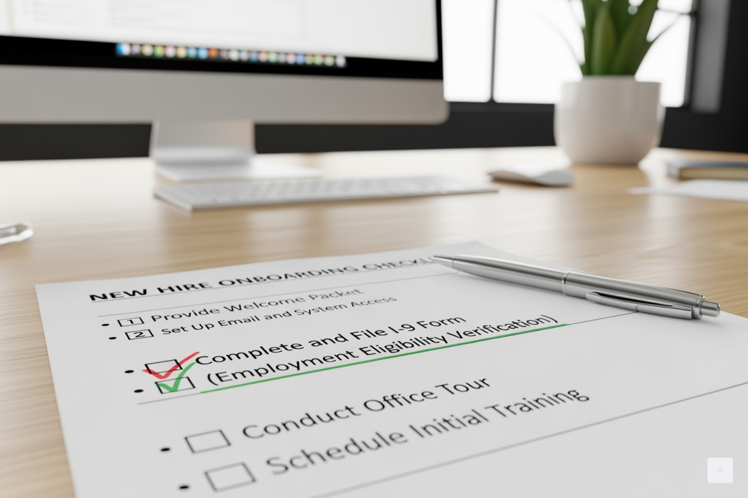 Business onboarding checklist with "Collect W9" highlighted - when to send W9