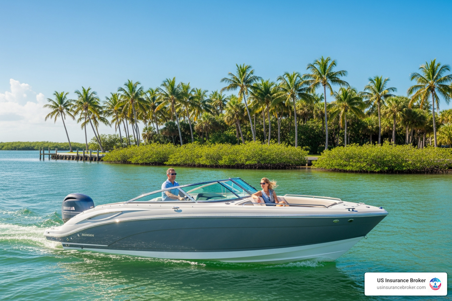 Florida boat on sunny waterway - boat insurance florida rates Florida boat on sunny waterway - boat insurance florida rates