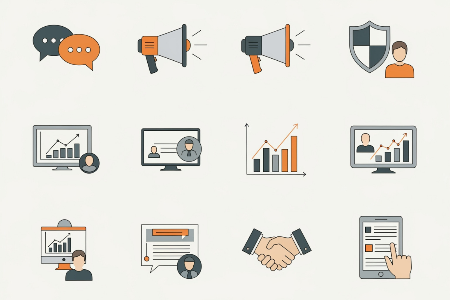 a checklist or icons representing different community management tasks - community management services