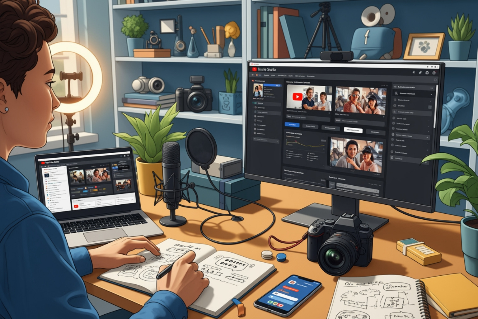 A YouTube channel homepage with clear branding - youtube channel management