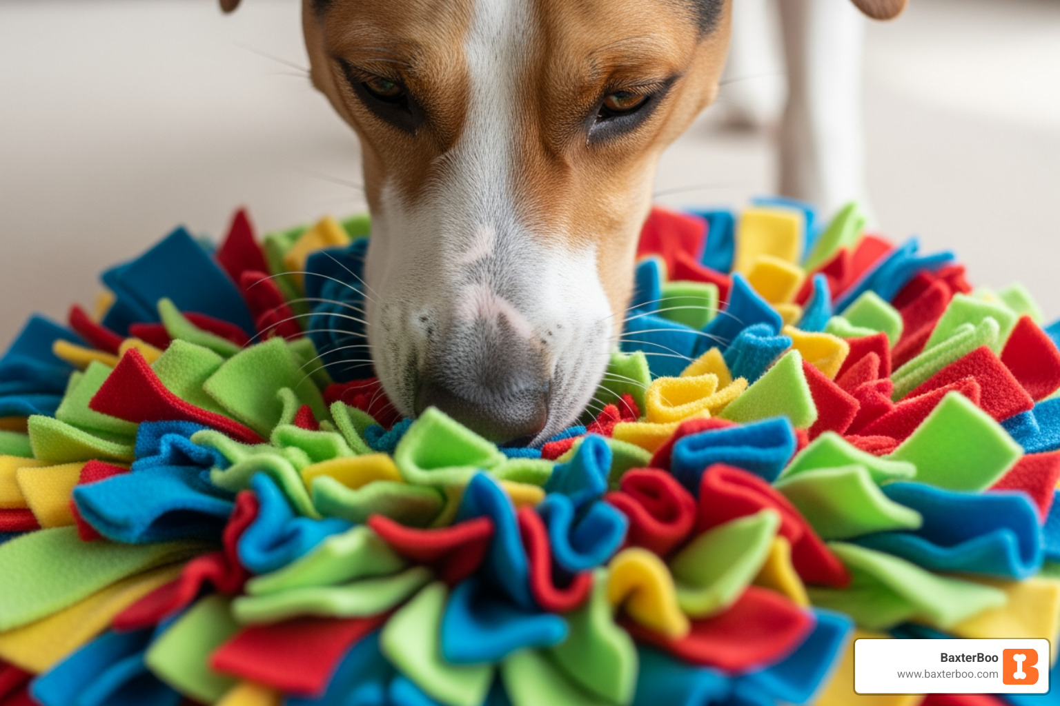 dog using a snuffle mat - Dog brain games dog using a snuffle mat - Dog brain games