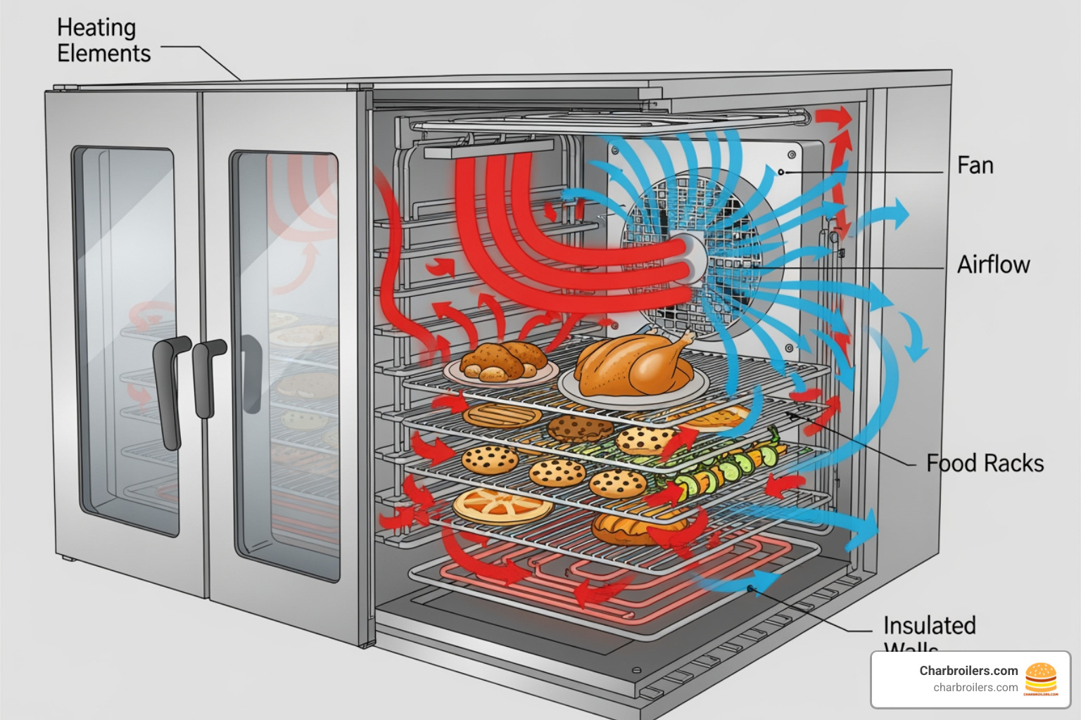 Airflow diagram in a convection oven - how do commercial convection ovens work Airflow diagram in a convection oven - how do commercial convection ovens work