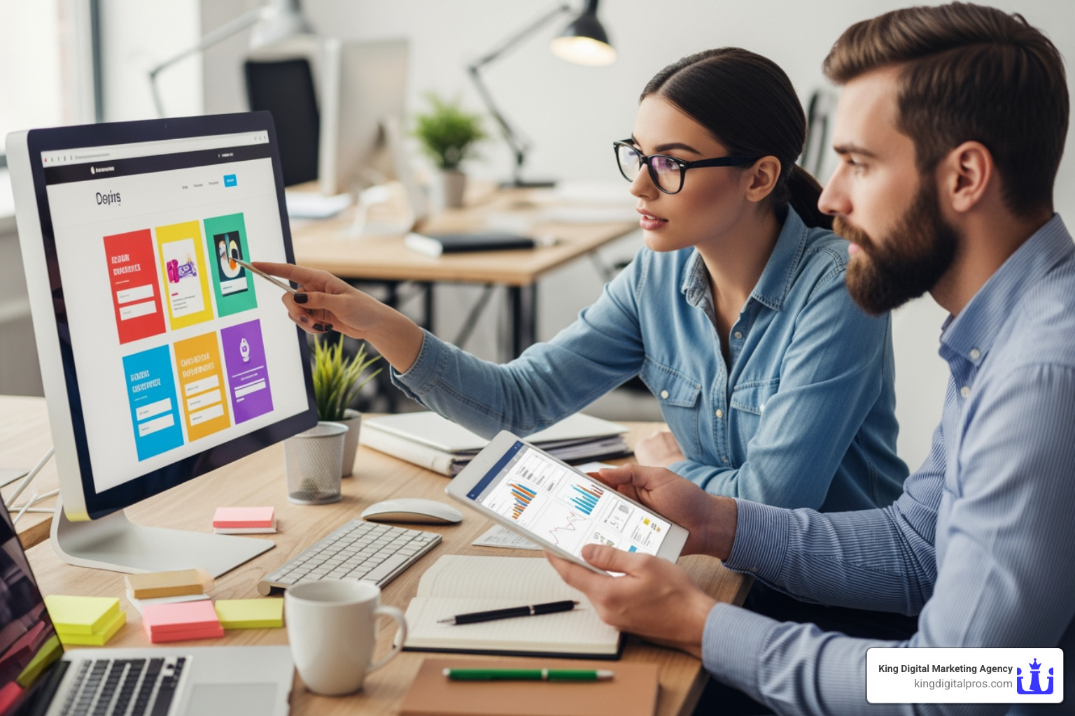 Mobile Phone And Desktop Showing A Responsive Website - Website Designer And Seo