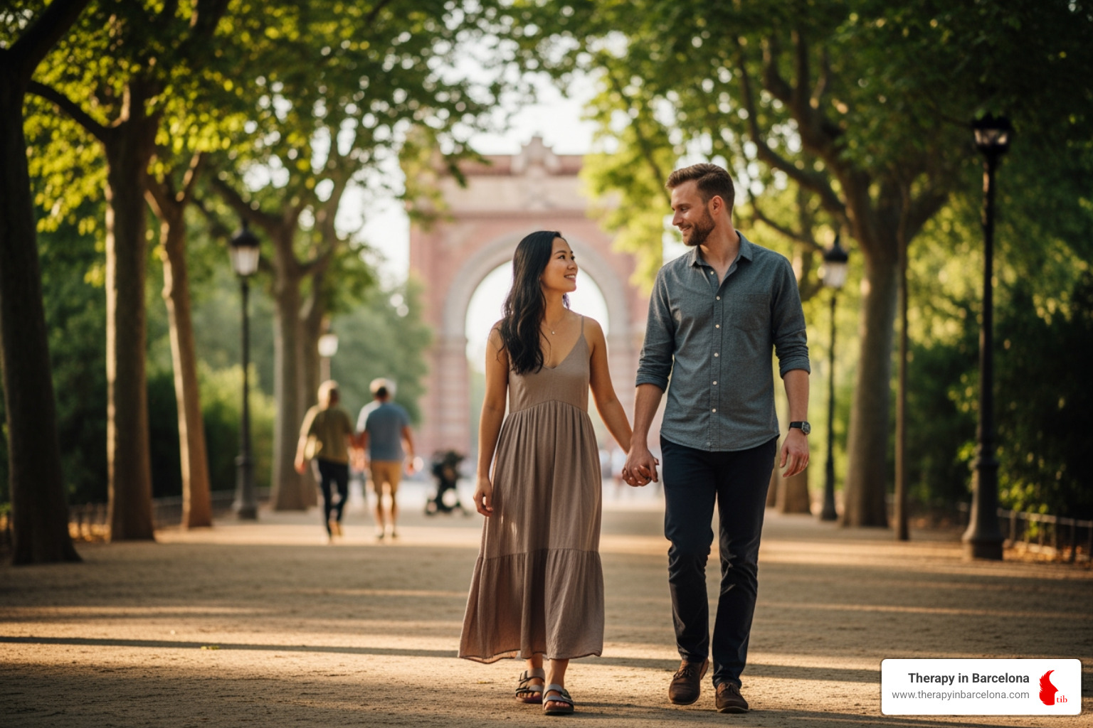 Diverse expat couple in Barcelona - Couples therapy for expats Diverse expat couple in Barcelona - Couples therapy for expats