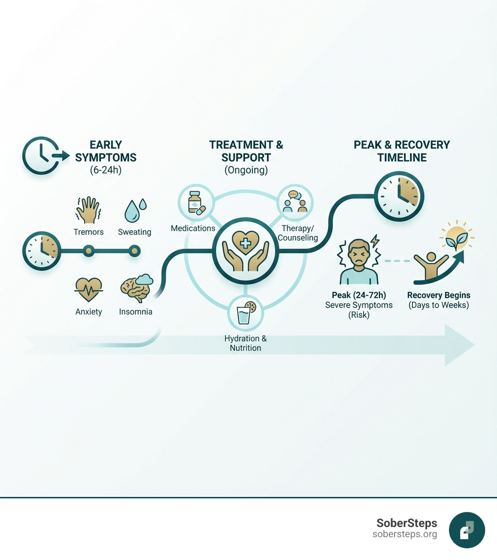 A supportive medical professional checking a patient's vitals - Alcohol Withdrawal: Symptoms, Treatment & Timeline