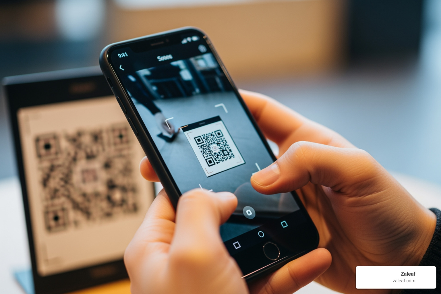 person scanning QR code - no medical card