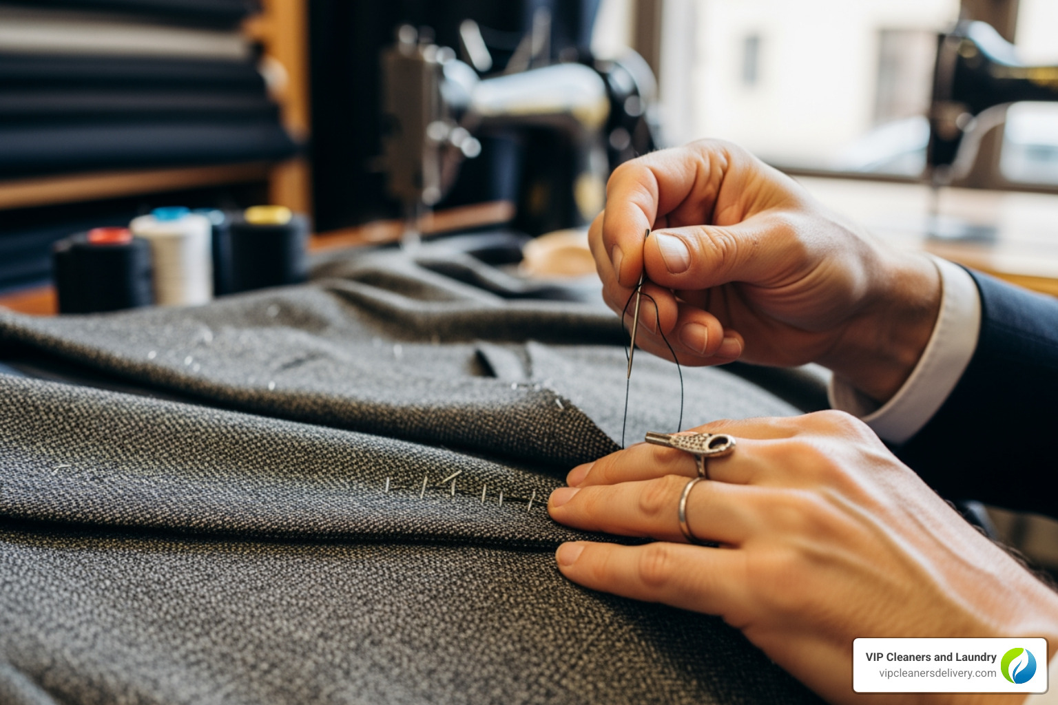 tailor making alterations to a suit jacket - Dry cleaners San Diego