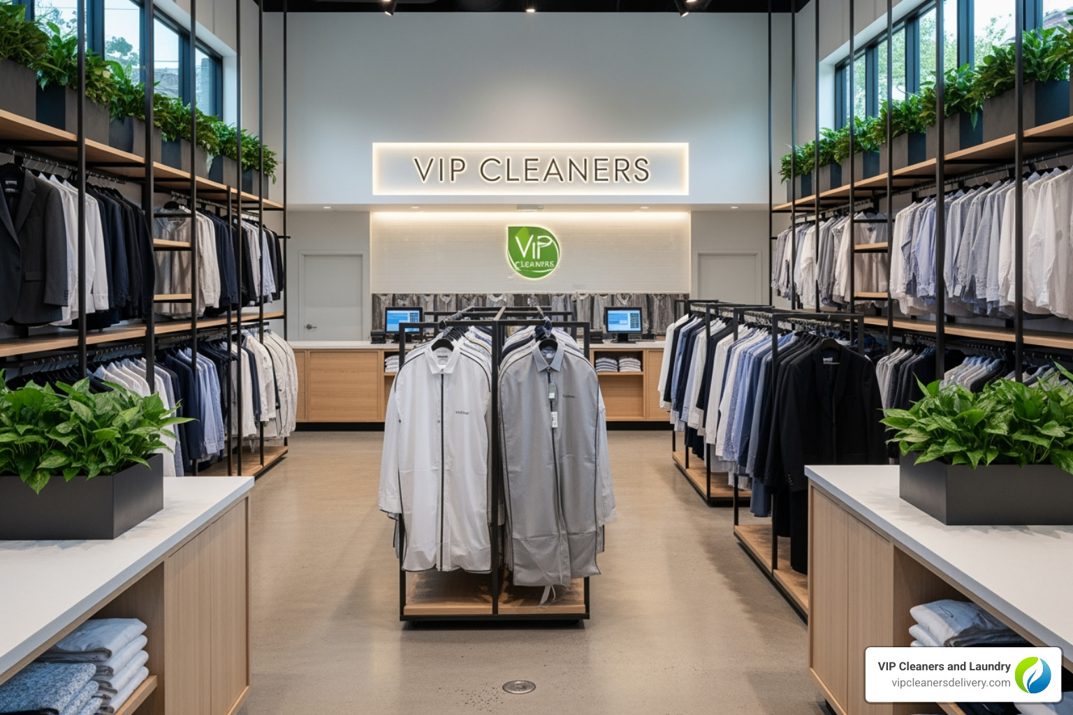 dry cleaning clothes on rack - all natural dry cleaners