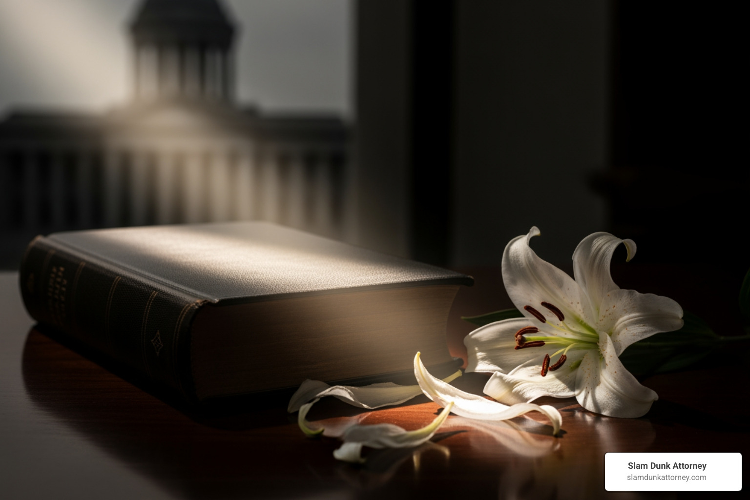 serene Georgia landscape at sunrise, conveying a sense of hope and peace - wrongful death law firms