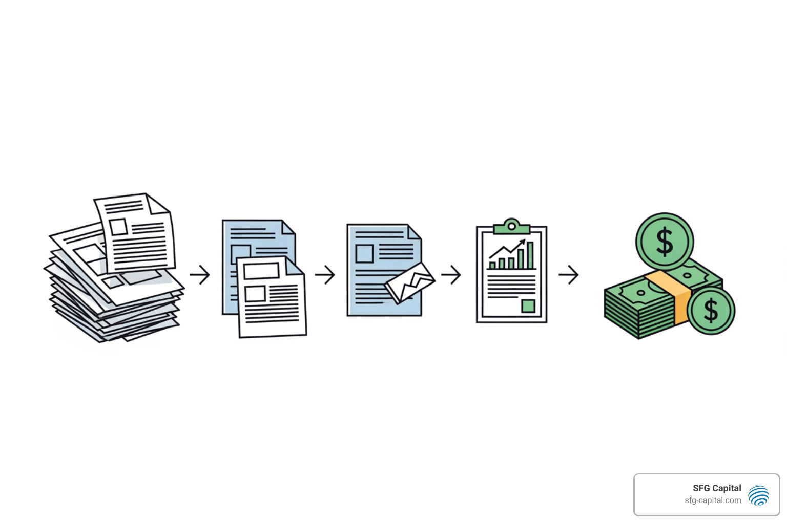 flowchart detailing the ERC claim journey from documentation to refund - erc funding process