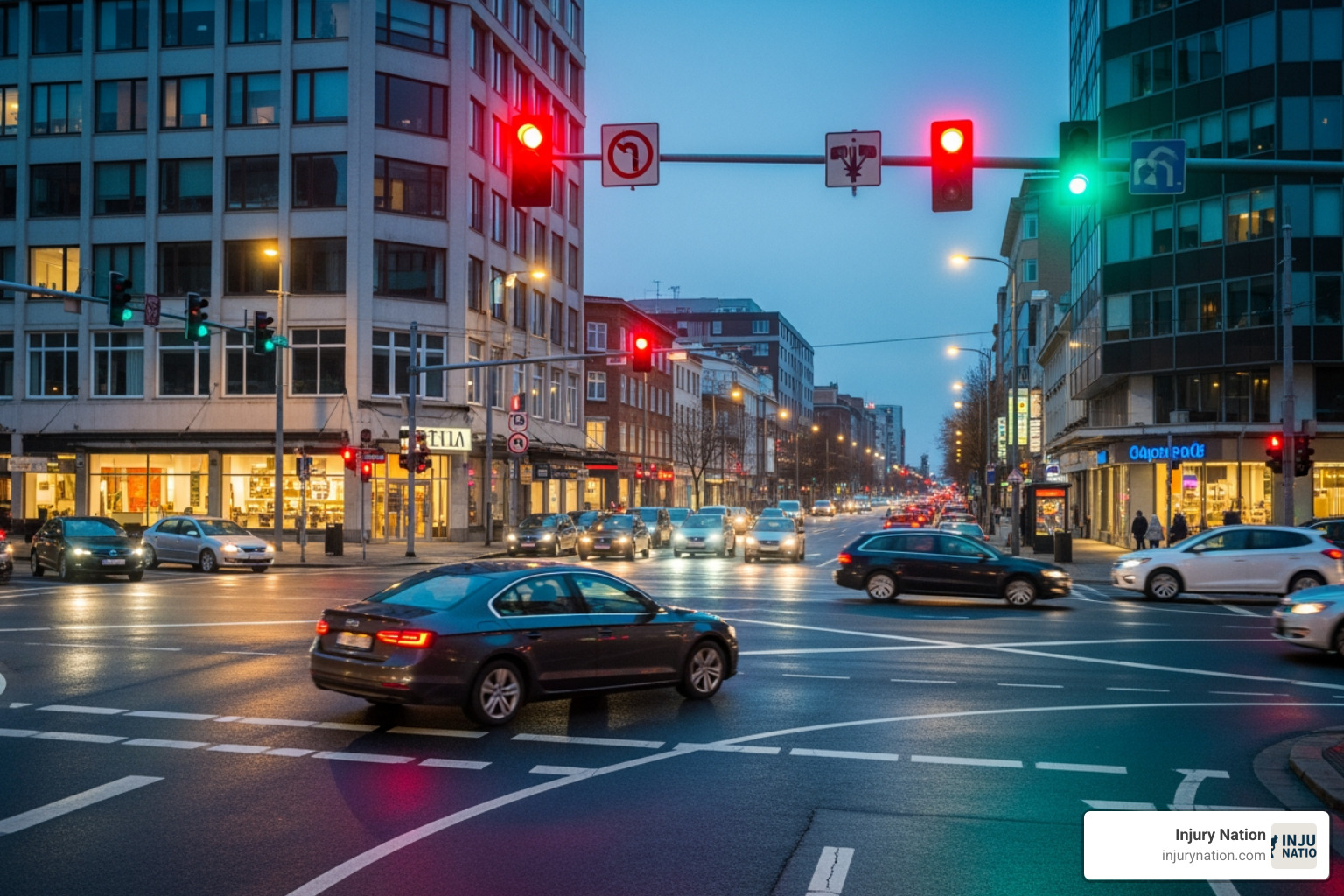 car running red light - left turn accident car running red light - left turn accident