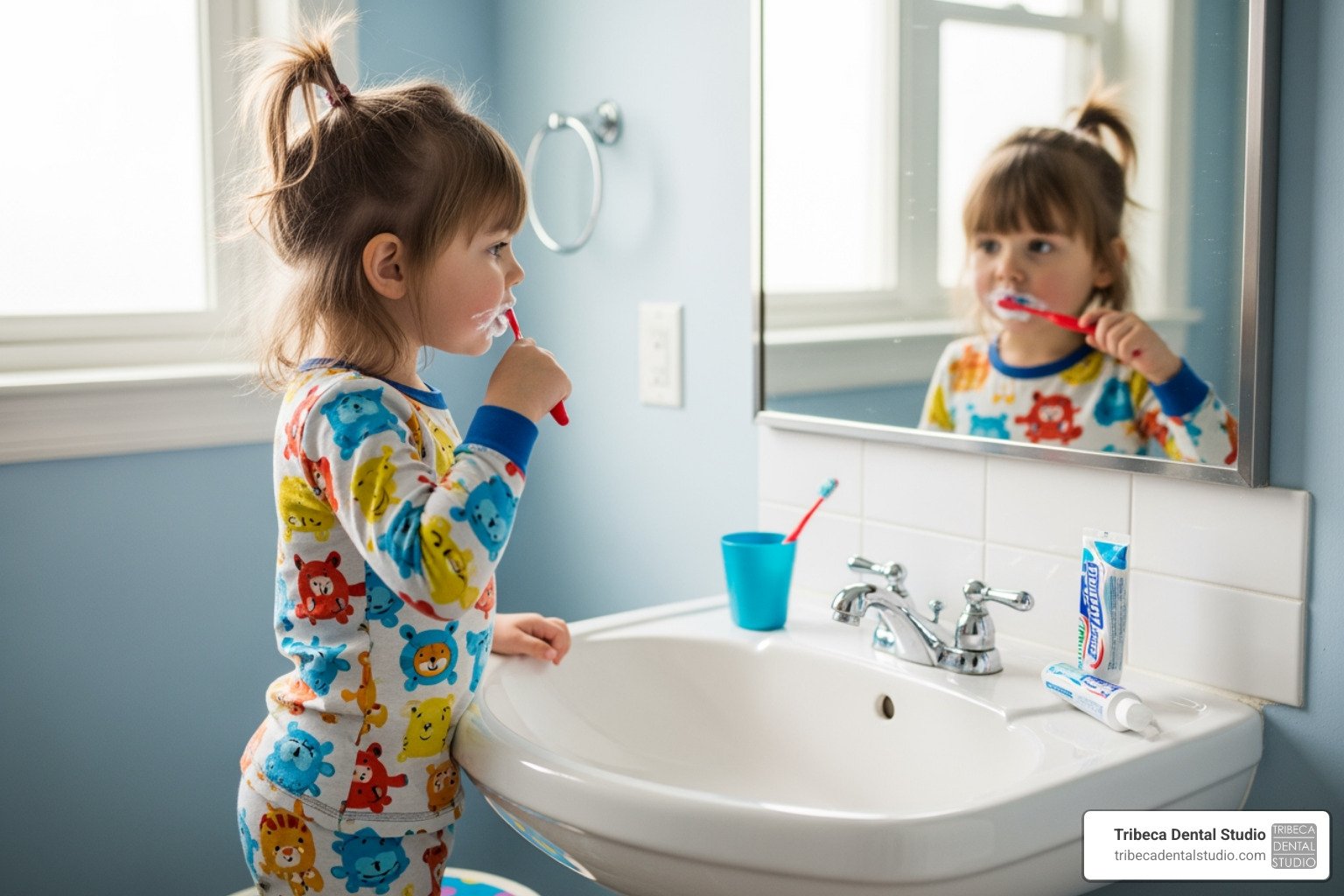 child brushing teeth - Pediatric Dentistry NYC child brushing teeth - Pediatric Dentistry NYC