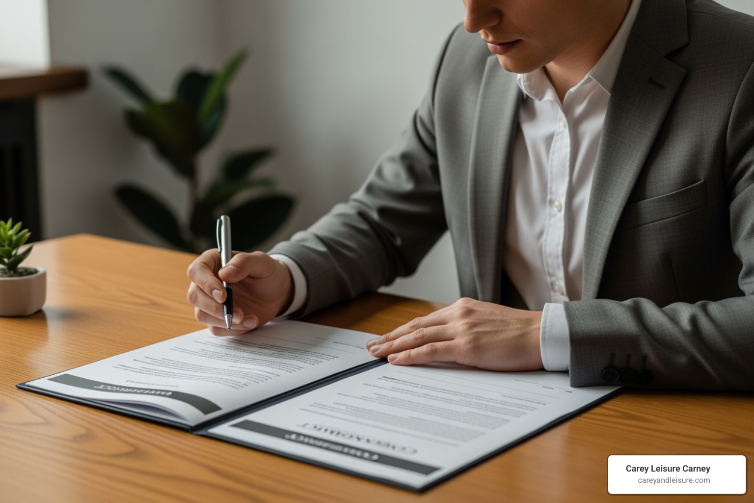 A person carefully reading a funeral service contract - funeral home breach of contract