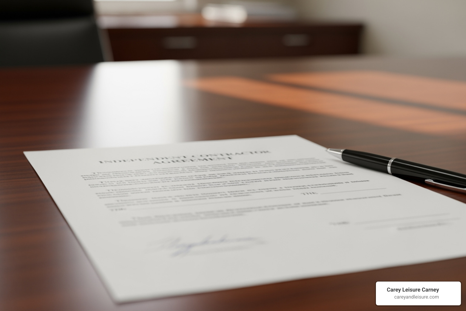 Legal document titled Independent Contractor Agreement - attorney for uber drivers Legal document titled Independent Contractor Agreement - attorney for uber drivers