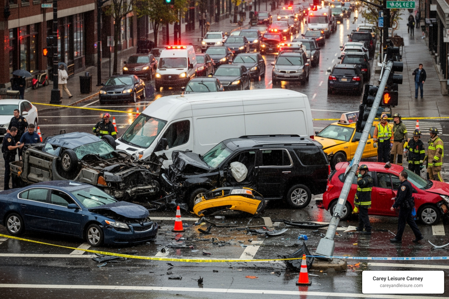 flowchart showing the different insurance policies involved in a rideshare accident - attorney uber accident