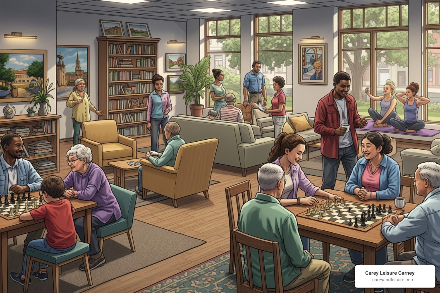 Diverse people talking in a community setting - St Petersburg legal