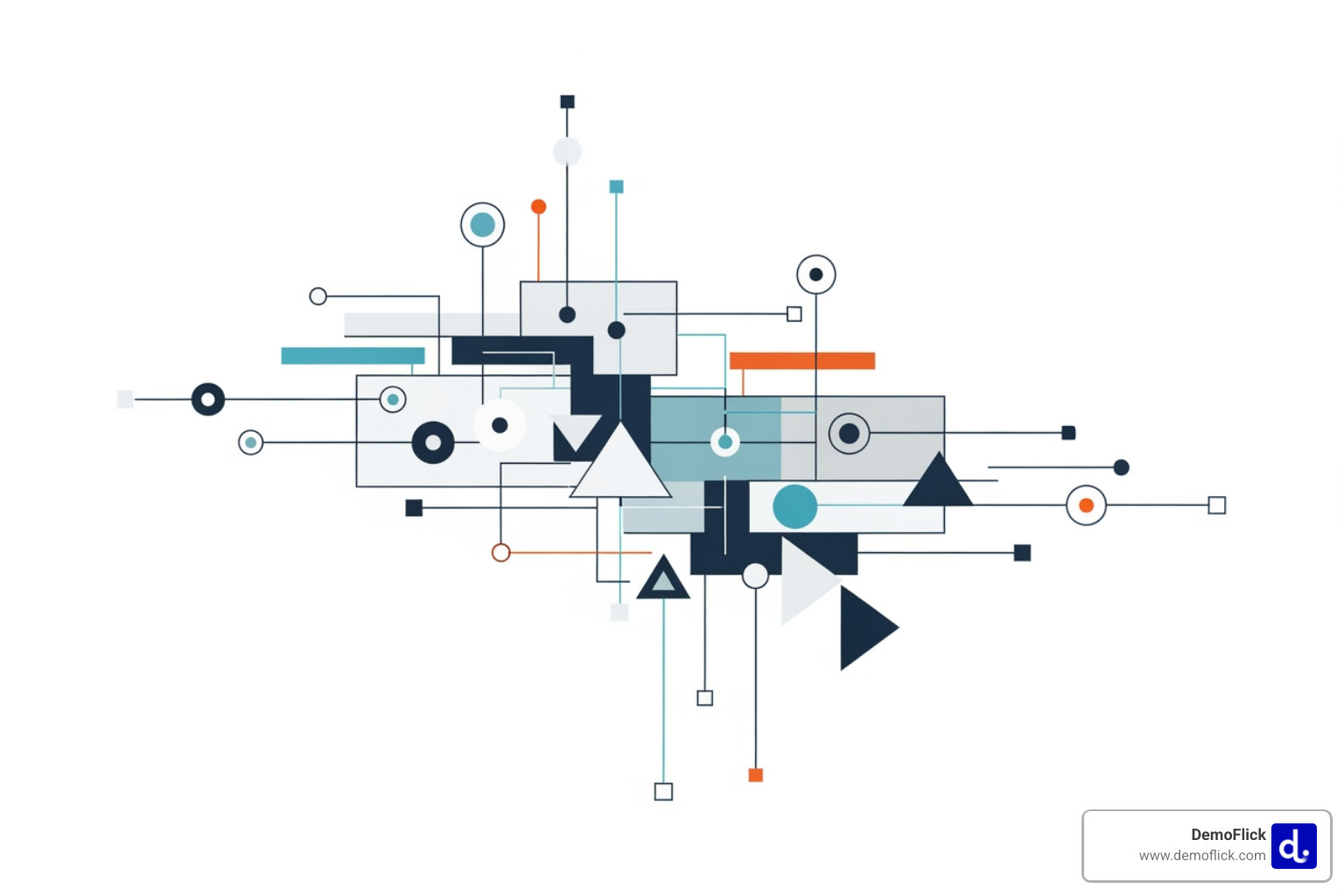 A modern, abstract representation of a video production workflow, using clean lines and interconnected elements to symbolize strategic planning and precise execution, focusing on the outcome rather than equipment. - company overview video A modern, abstract representation of a video production workflow, using clean lines and interconnected elements to symbolize strategic planning and precise execution, focusing on the outcome rather than equipment. - company overview video