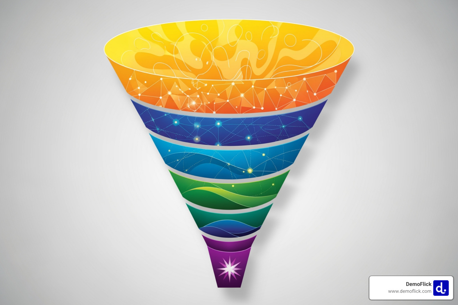 Sales funnel with different video types mapped to each stage - b2b video production Sales funnel with different video types mapped to each stage - b2b video production