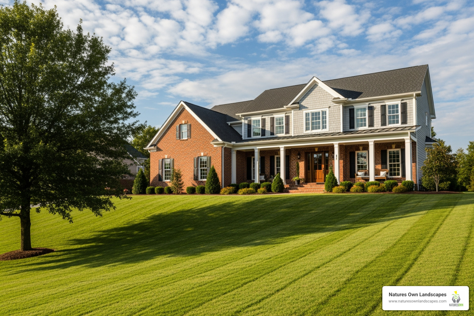 illustrating the correct lawn slope away from a house - landscape drainage solutions