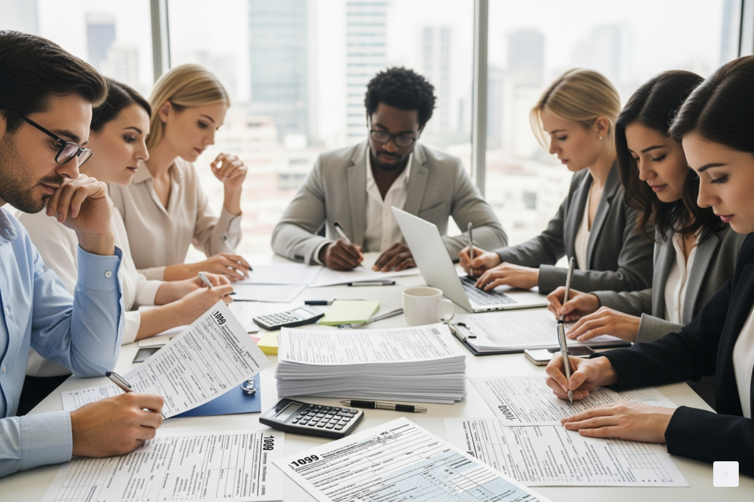 showing a side-by-side of Form 1099-NEC and Form 1099-MISC - 1099 for employees to fill out