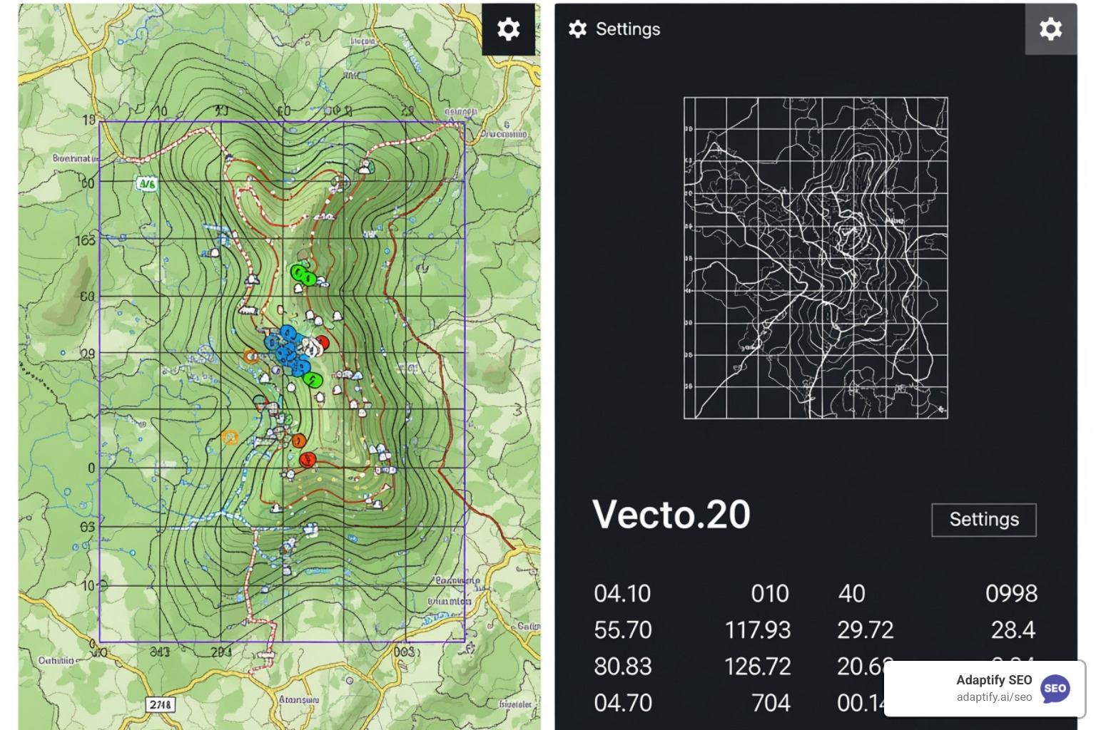 A comparison chart highlighting key features of various geo grid rank tracking tools, including pricing models, grid size options, and support for service area businesses and white-label reporting. - geo grid rank tracker