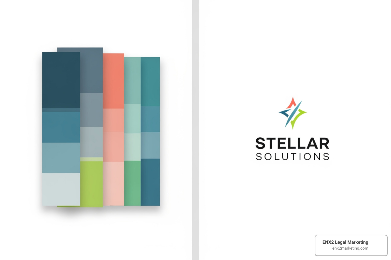 website's color palette and logo design - bankruptcy lawyer web design