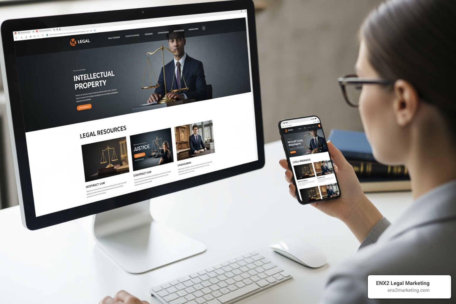 website navigation and mobile responsiveness - bankruptcy lawyer web design