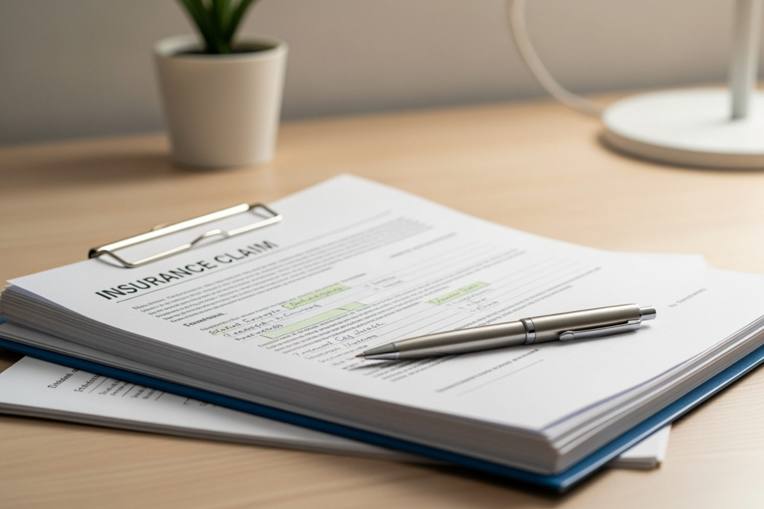family looking relieved while a professional handles paperwork - Property loss assessor family looking relieved while a professional handles paperwork - Property loss assessor