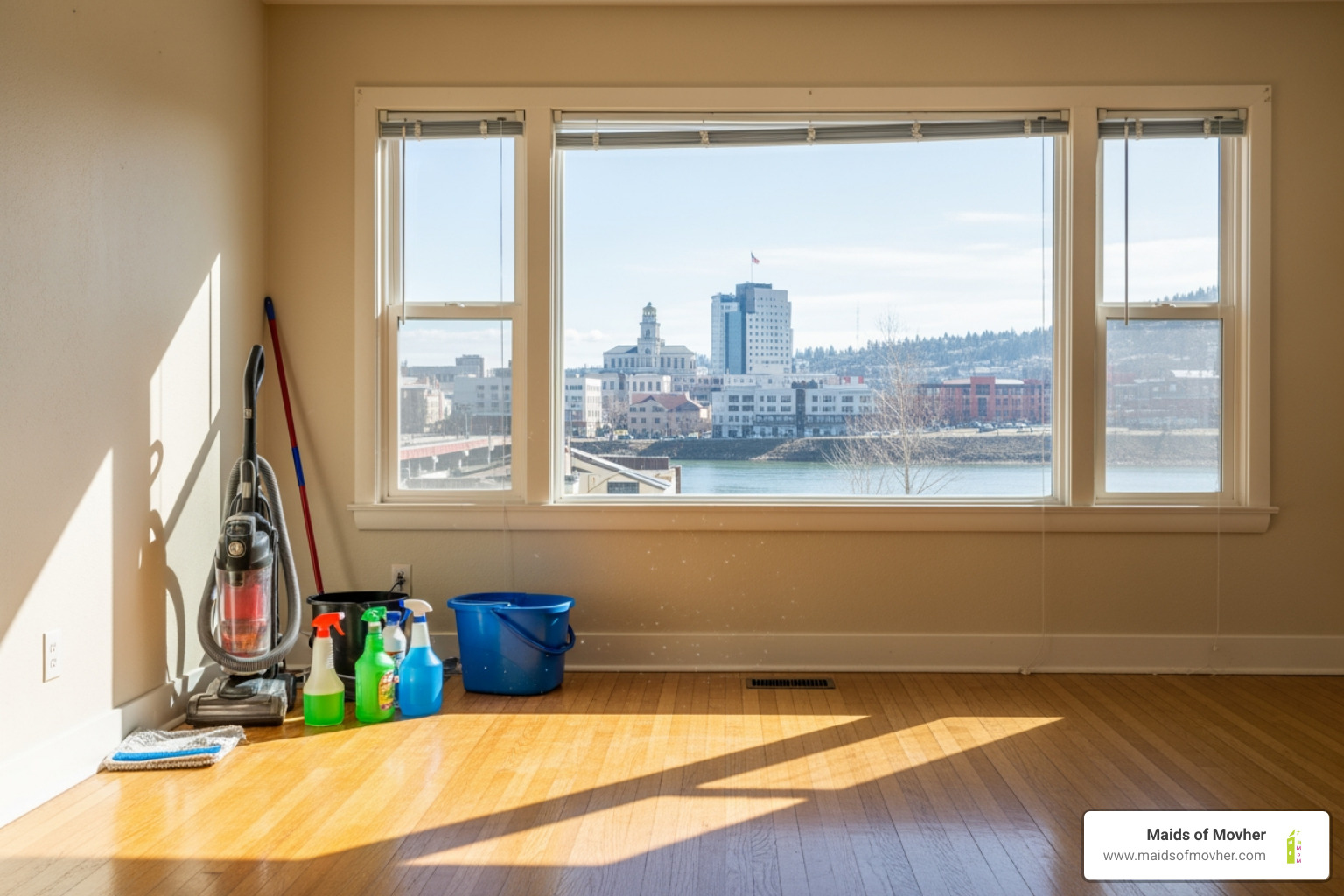 Infographic showing the 5 key stages of a professional move-out clean: Stage 1 - Kitchen Deep Clean (inside appliances, cabinets, counters, sinks), Stage 2 - Bathroom Sanitization (toilets, showers, tubs, sinks, mirrors, floors), Stage 3 - Living Areas (baseboards, window sills, doors, dusting, vacuuming), Stage 4 - Interior Windows and Walls (optional add-on services), Stage 5 - Final Walkthrough (quality check and guarantee) - move out cleaning services in spokane, wa Infographic showing the 5 key stages of a professional move-out clean: Stage 1 - Kitchen Deep Clean (inside appliances, cabinets, counters, sinks), Stage 2 - Bathroom Sanitization (toilets, showers, tubs, sinks, mirrors, floors), Stage 3 - Living Areas (baseboards, window sills, doors, dusting, vacuuming), Stage 4 - Interior Windows and Walls (optional add-on services), Stage 5 - Final Walkthrough (quality check and guarantee) - move out cleaning services in spokane, wa