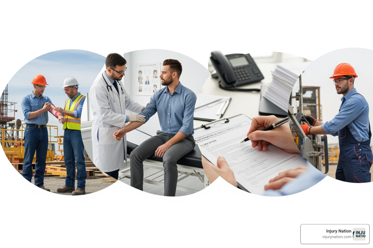 flowchart showing the workers' compensation claim process from injury to resolution - Worker’s compensation legal