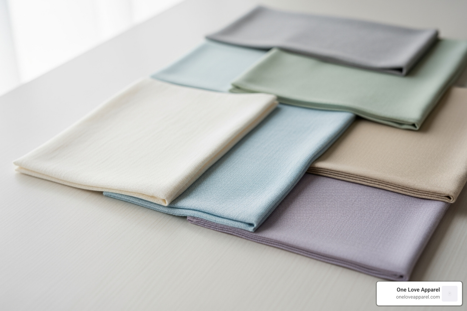 different fabric swatches like cotton and bamboo - comfortable chemo hats