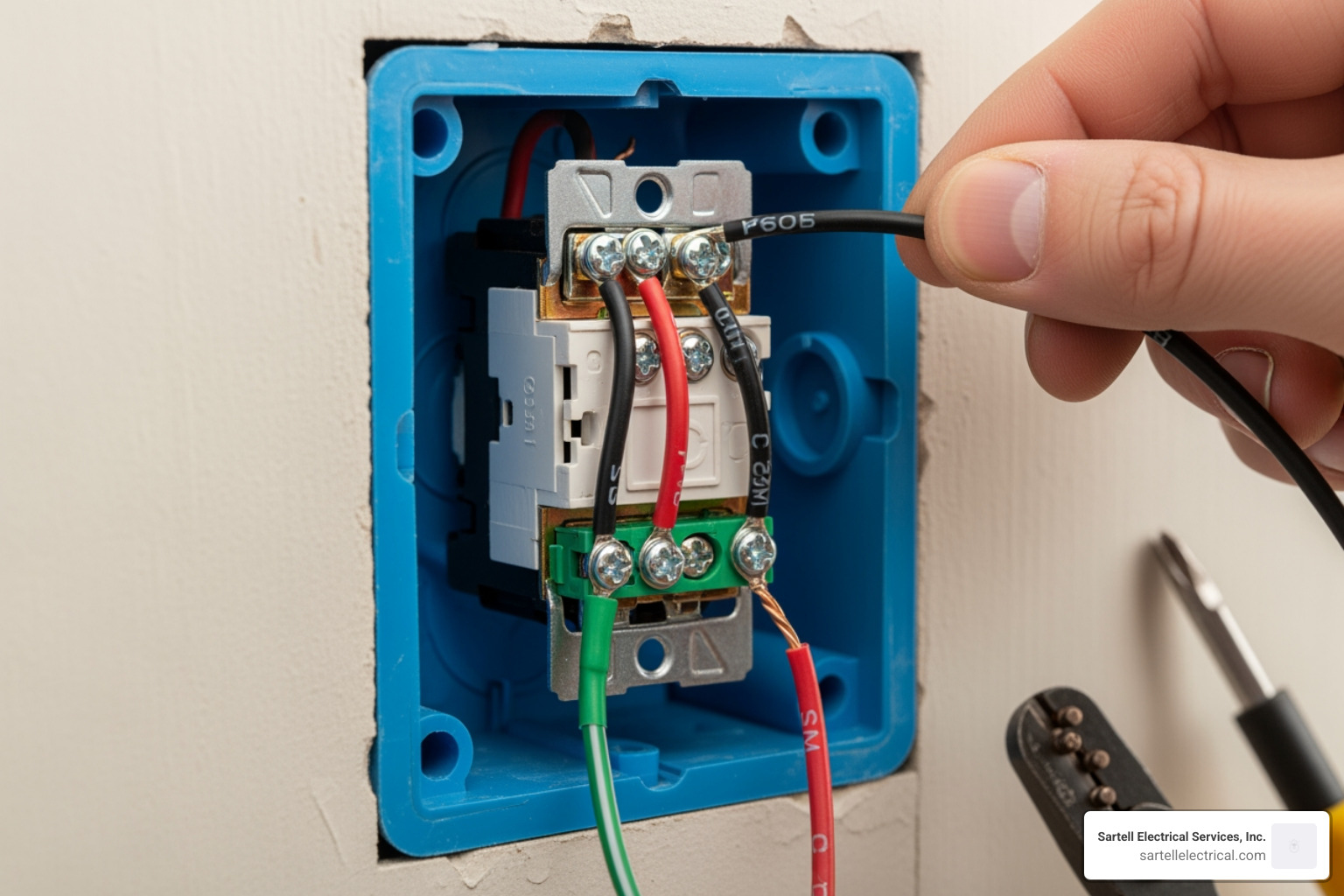 Essential tools and materials for a 3-way dimmer switch install, including screwdrivers, wire strippers, pliers, electrical tape, wire nuts, a voltage tester, and the dimmer switch itself - 3 way dimmer switch install