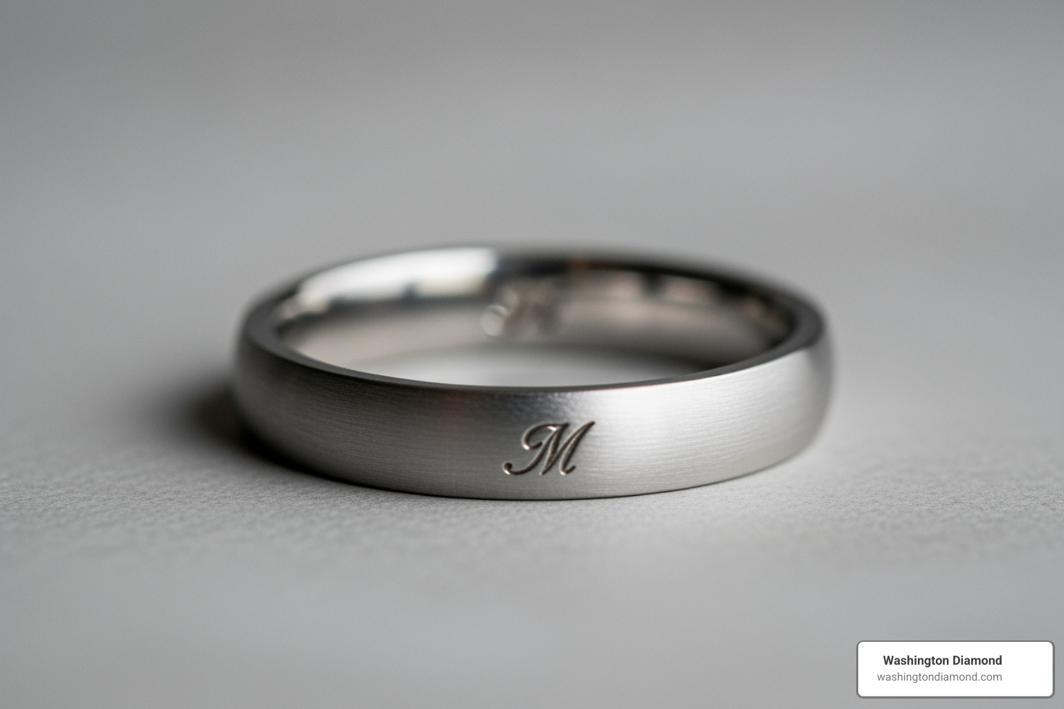 simple, neat promise ring with initials engraved - engravings for promise rings