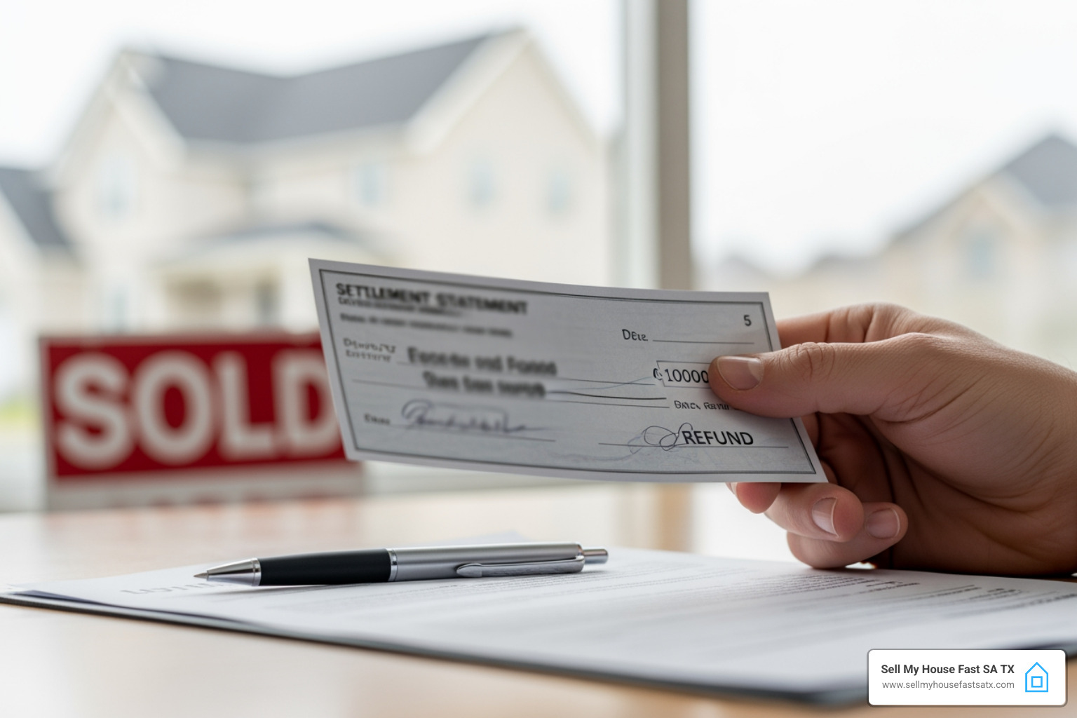 Escrow account statement for San Antonio home sale with Sell My House Fast SA TX - how will i receive my escrow refund when house sells