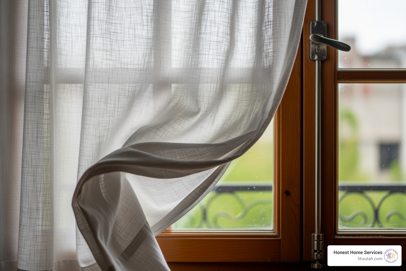 curtain moving from drafty window - detect air leaks in house curtain moving from drafty window - detect air leaks in house