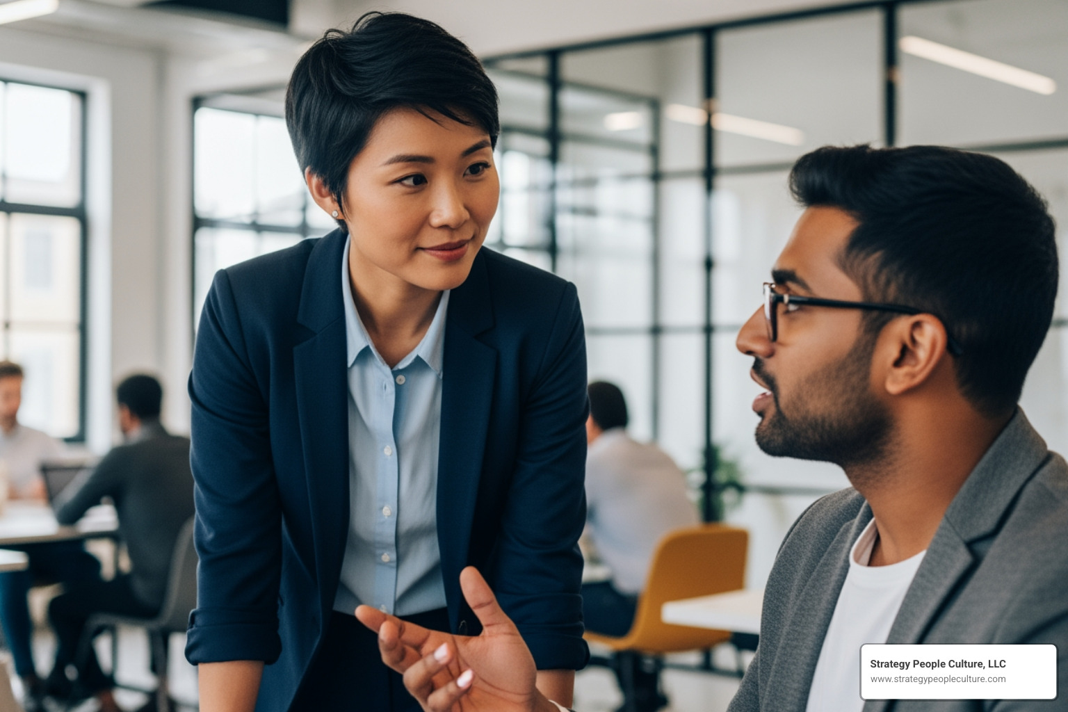 Leader Listening To Team Member - Being A Servant Leader At Work Leader Listening To Team Member - Being A Servant Leader At Work