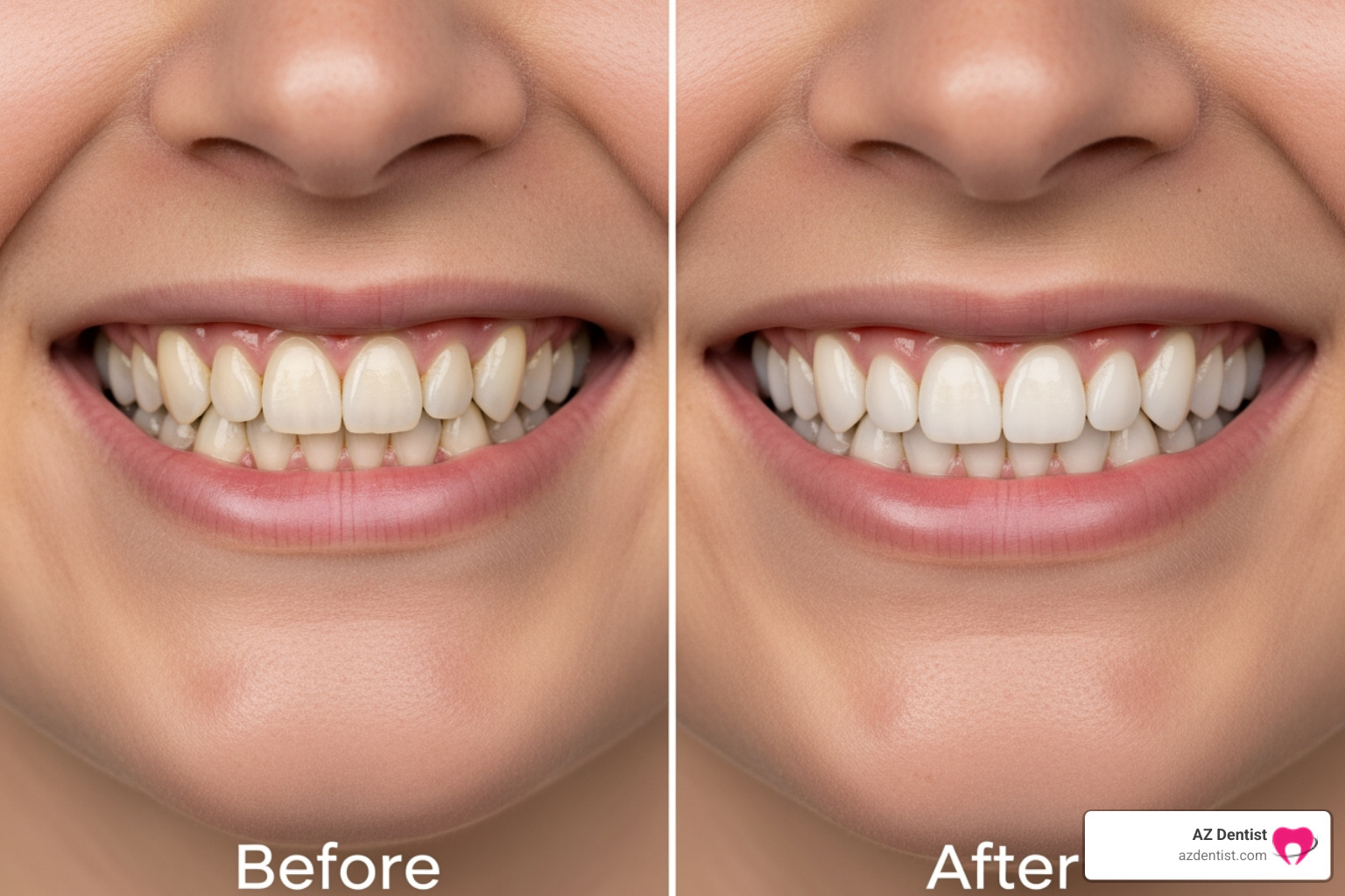 before and after smile makeover results - Scottsdale smile makeover