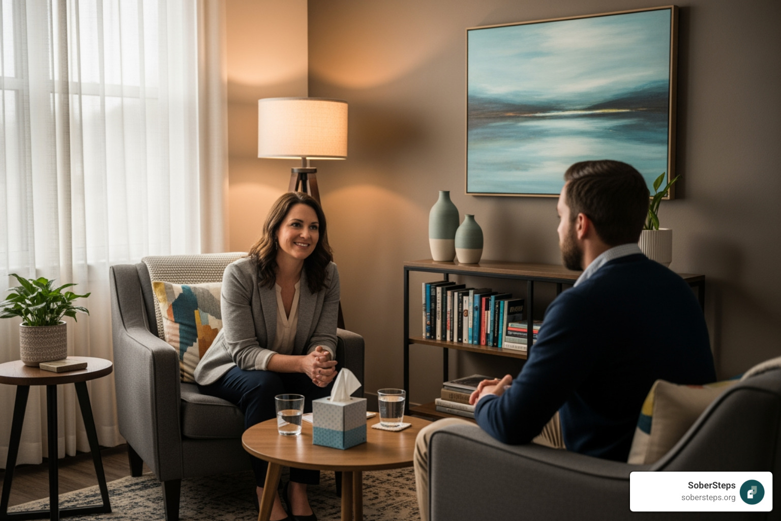 one-on-one therapy session in a calm setting - treatment options guide