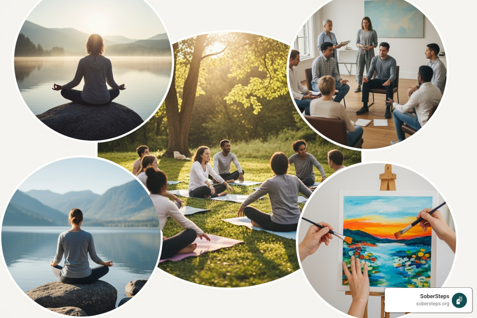 Holistic Therapy Collage - holistic addiction recovery