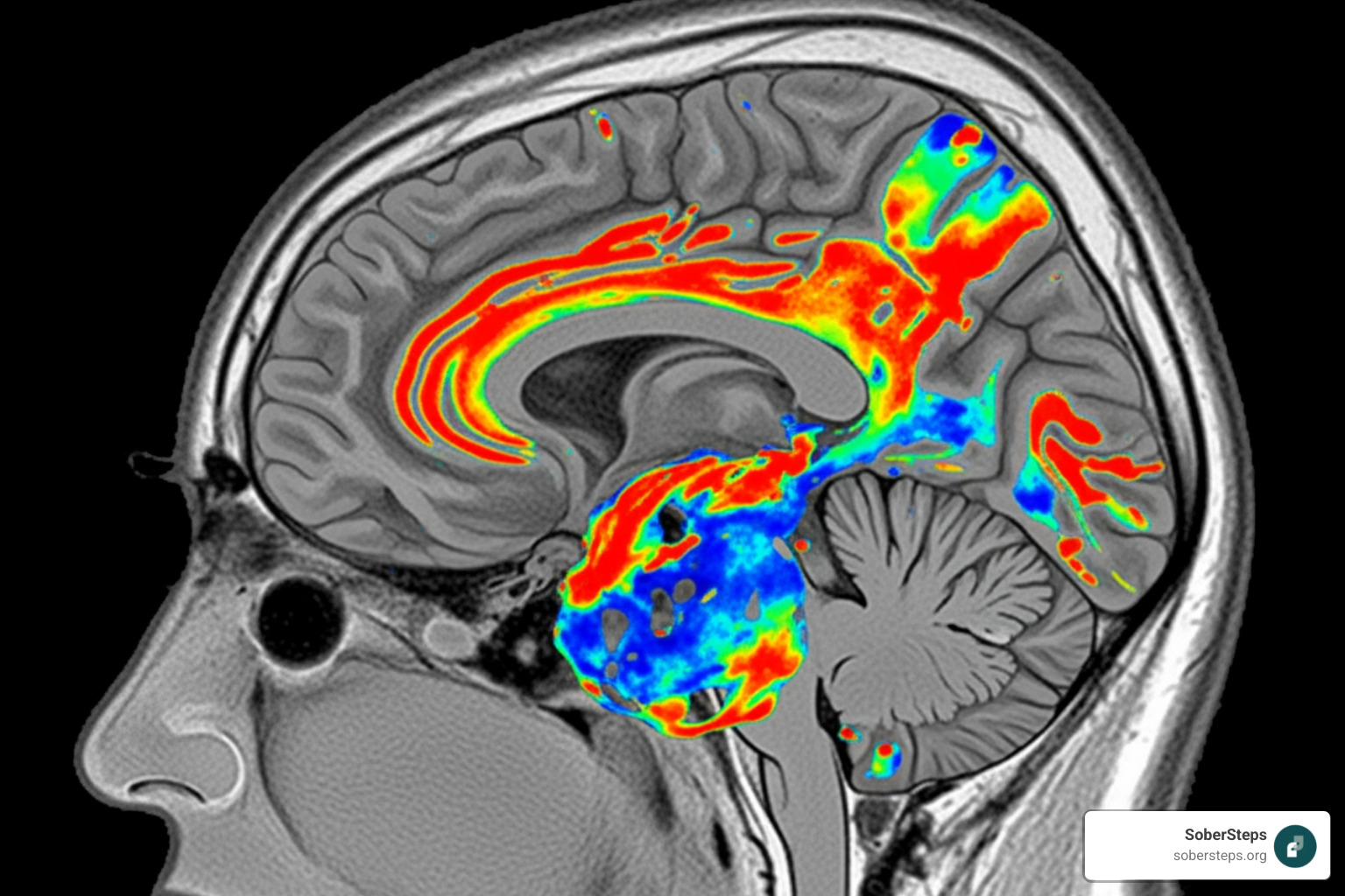 brain scan illustrating the effects of substances on the brain - dual diagnosis vs co-occurring disorders